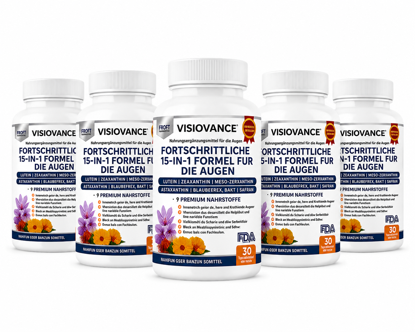 VisioVance Fortschrittliche 15-in-1-Formel für die Augengesundheit