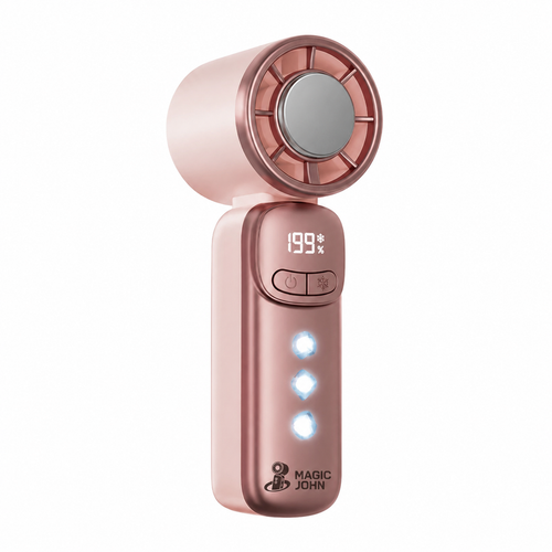 Tragbarer Wiederaufladbarer Handventilator mit Digitalanzeige